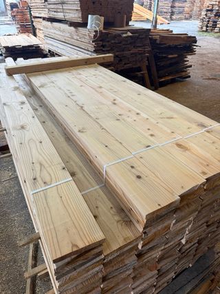 Madera Tablones de Castaño cepillado