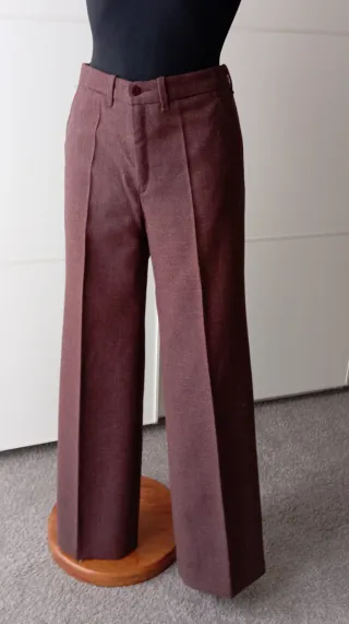 Pantalón vintage marrón/morado