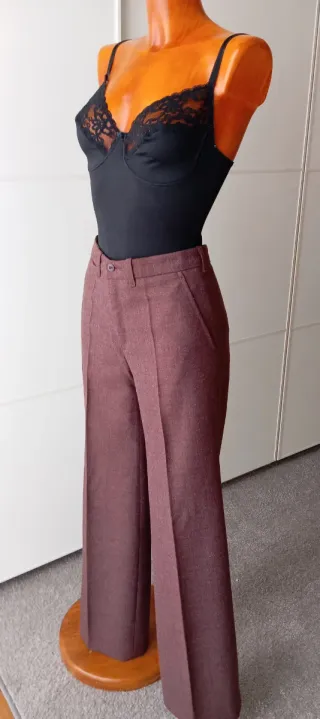 Pantalón vintage marrón/morado