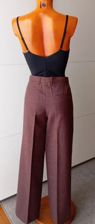 Pantalón vintage marrón/morado
