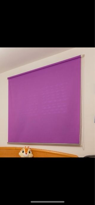 Estor Enrollable Translúcido Liso Morado