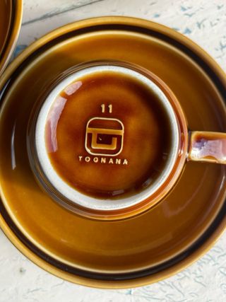 Servizio 6 tazzine e piattini Tognana vintage