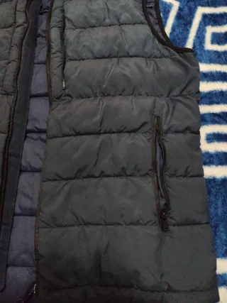 Chaleco acolchado azul hombre