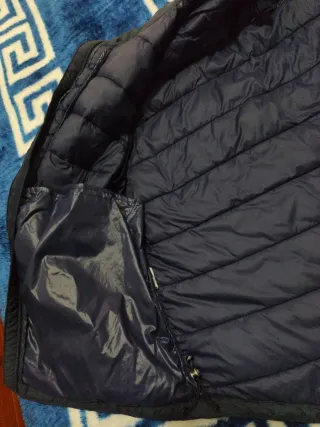 Chaleco acolchado azul hombre