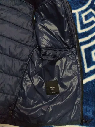 Chaleco acolchado azul hombre