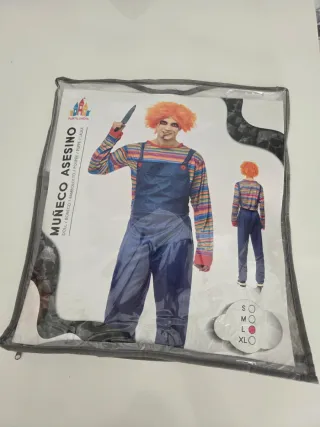 Disfraz Muñeco Asesino, Chuky Talla XL