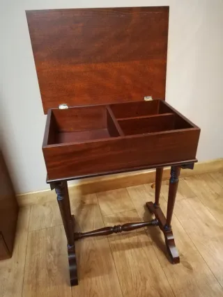 Costurero Joyero Pie Madera