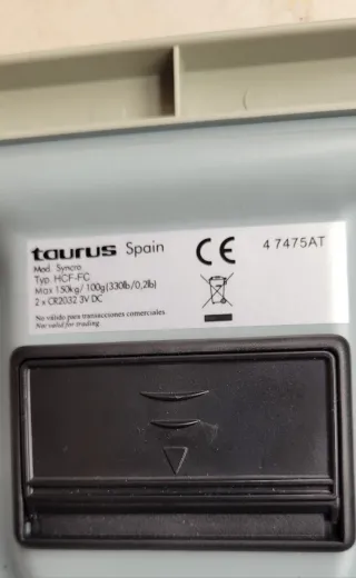 Báscula de baño Taurus Syncro