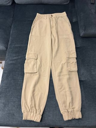 Pantaloni cargo Guess beige donna