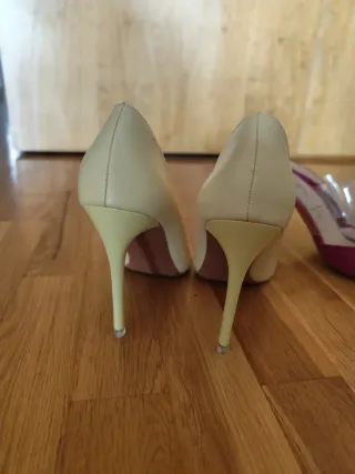 Pack Zapatos Tacón Amarillo y Rosa