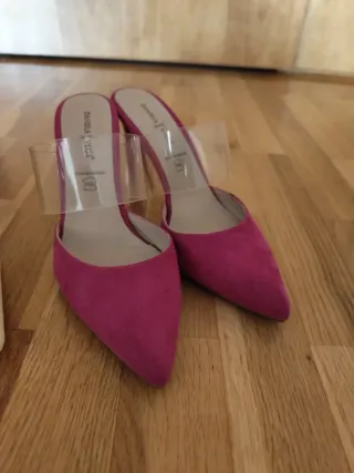 Pack Zapatos Tacón Amarillo y Rosa