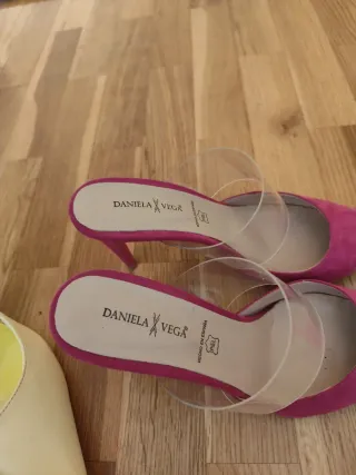 Pack Zapatos Tacón Amarillo y Rosa