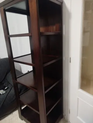 REBAJAS!!Comedor MADERA: Mesa+4 Sillas+ Estantería