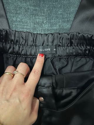 Pantaloni cargo neri Calliope