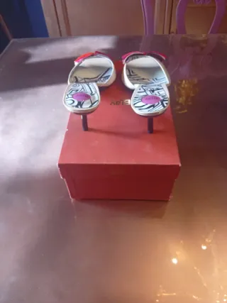 Sandalias Blay Beige y Naranja Talla 41