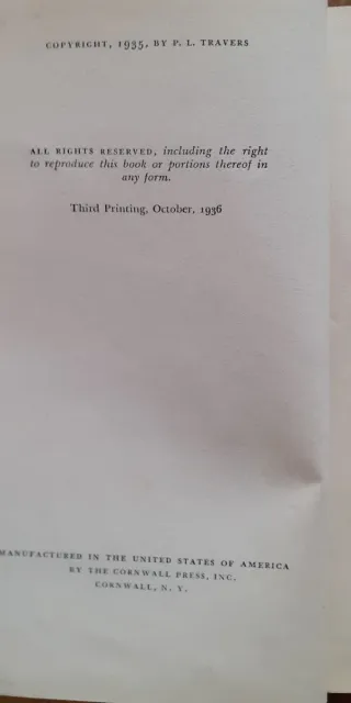 Libro MARY POPPINS COMES BACK. Ilustr. 1936.