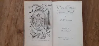 Libro MARY POPPINS COMES BACK. Ilustr. 1936.