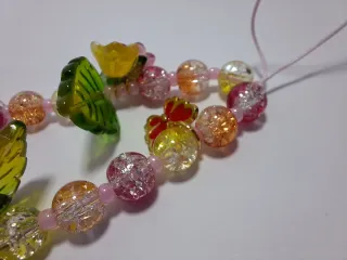 Laccetto fatto a mano per cellulare - rosso