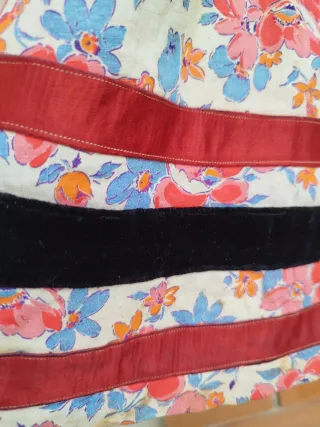 Falda vintage algodón floral