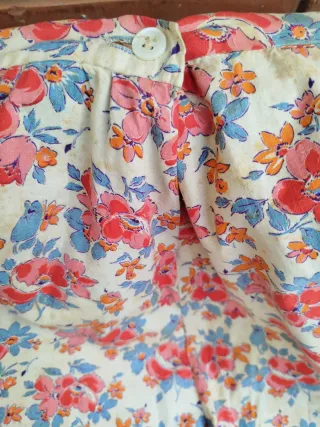 Falda vintage algodón floral