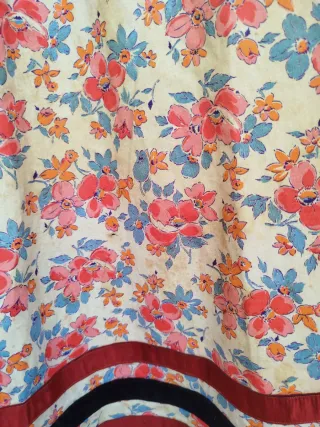 Falda vintage algodón floral