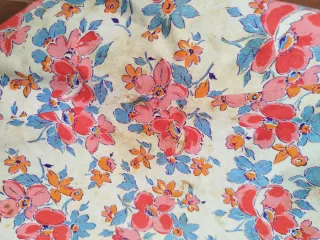 Falda vintage algodón floral