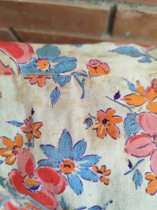 Falda vintage algodón floral