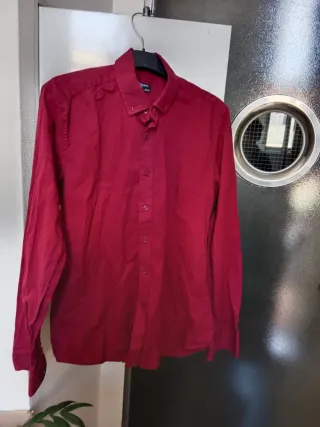 Camisa color Burdeos hombre Talla 36