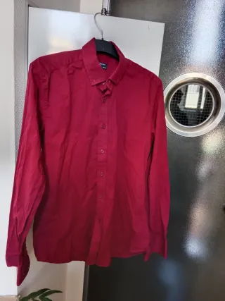 Camisa color Burdeos hombre Talla 36