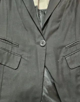 Chaqueta americana negra mujer