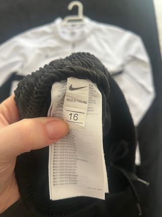 Chándal Nike Niño Talla XL Blanco/Negro