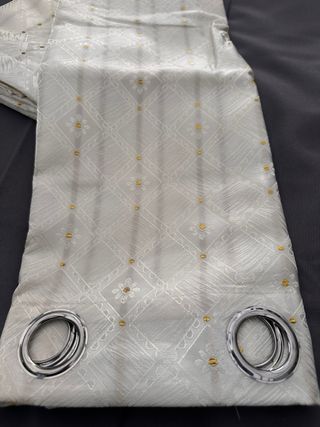 2 Tende Debby Coprente 130x275 Panna/Oro