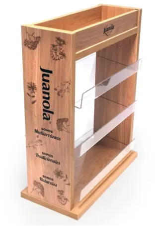 Expositor Juanola Madera y Plástico