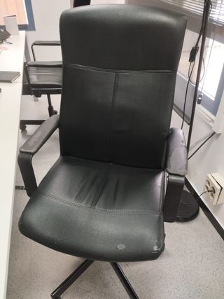 4 Sillas de oficina negras - todas 20€