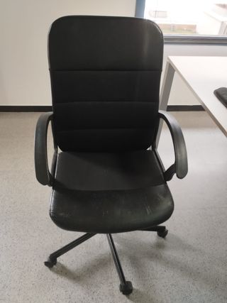 4 Sillas de oficina negras - todas 20€