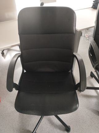4 Sillas de oficina negras - todas 20€