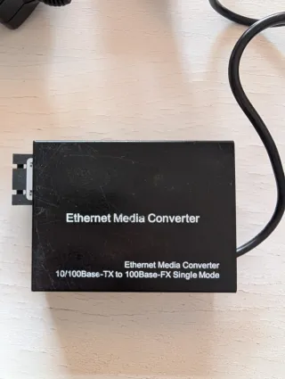 Conversor Ethernet a Fibra Óptica 10/100