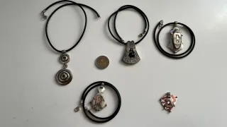 Collane in argento e madreperla