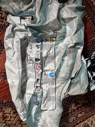 Colchoneta y flotador hinchable