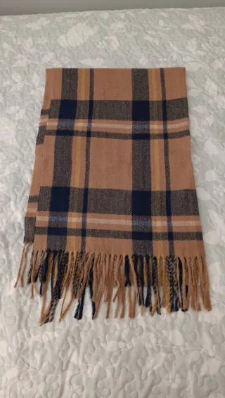 Bufanda cuadros Mango