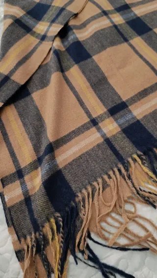 Bufanda cuadros Mango