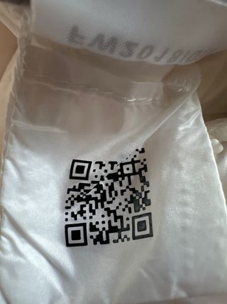 Abrigo JOTT blanco plumas largo medio