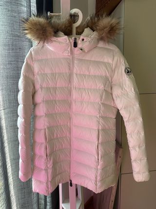 Abrigo JOTT blanco plumas largo medio