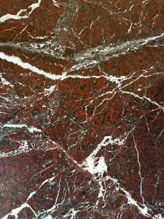 Mesa recibidor antigua mármol y madera