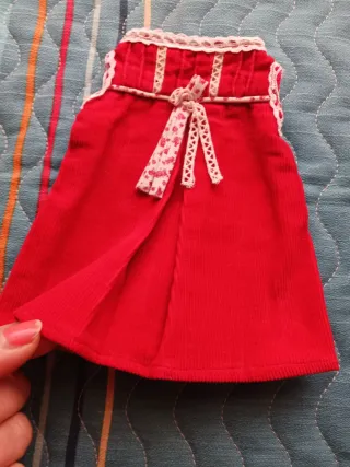 Vestido Muñeca Nancy Rojo