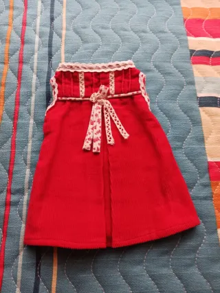 Vestido Muñeca Nancy Rojo