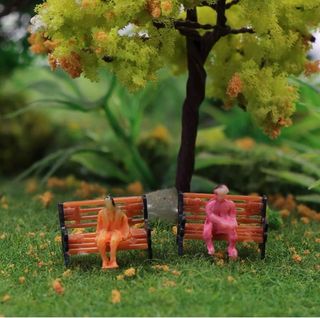 Pack 10 Bancos Maqueta Ferroviaria N 1/150