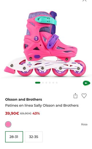 Patines en línea Olsson & Brothers niña T 28-31