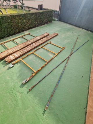 Andamio metálico para obras