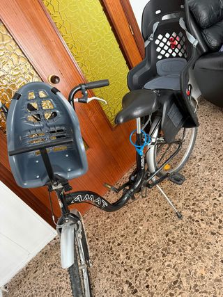 Bicicleta familiar 2 sillas para niños